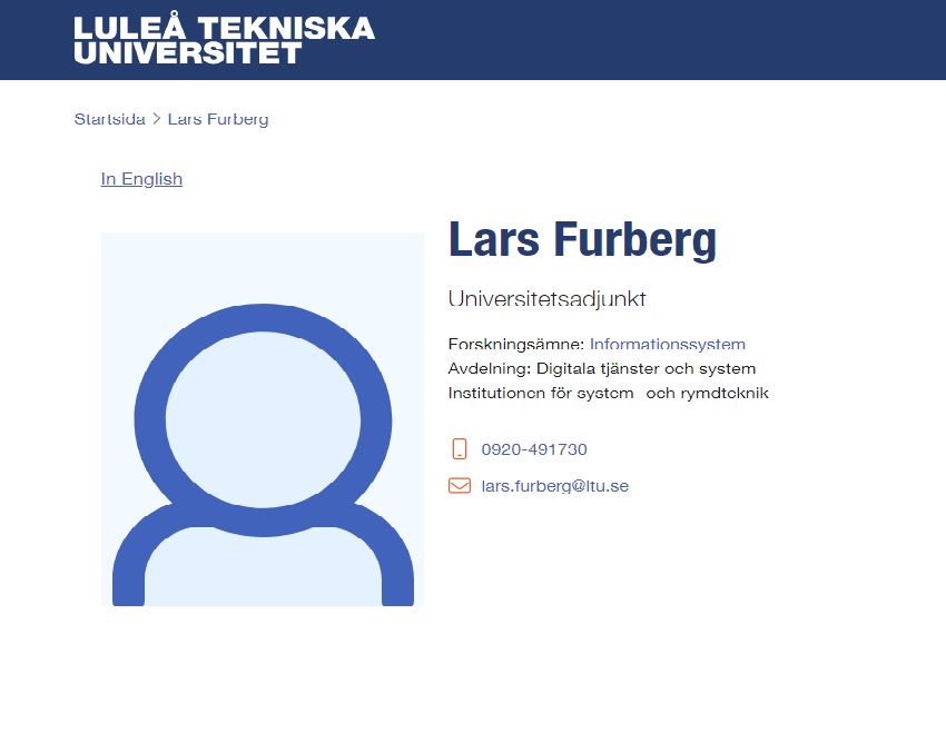 Luleå tekniska universitet med Lars Furberg